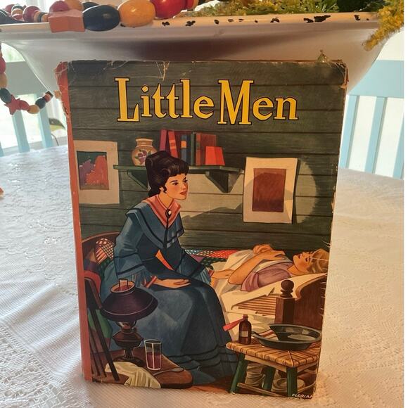 1940 "Little Men" written by Louisa May Alcott Vintage Hardcover Book